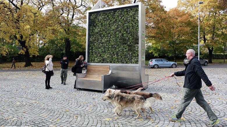 绿化新方式—可移动的“城市树”