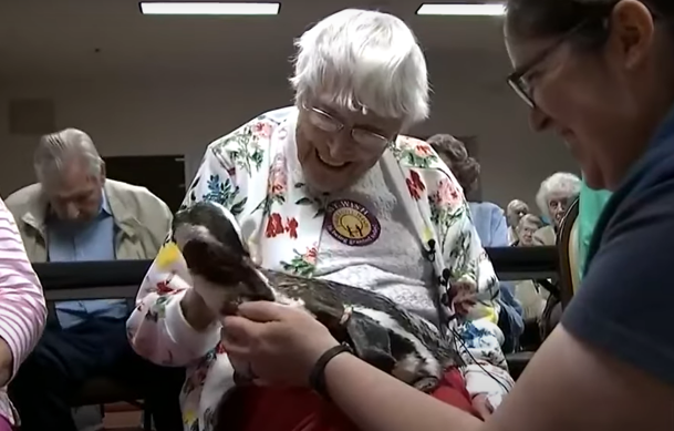 104岁老人实现了她的梦想